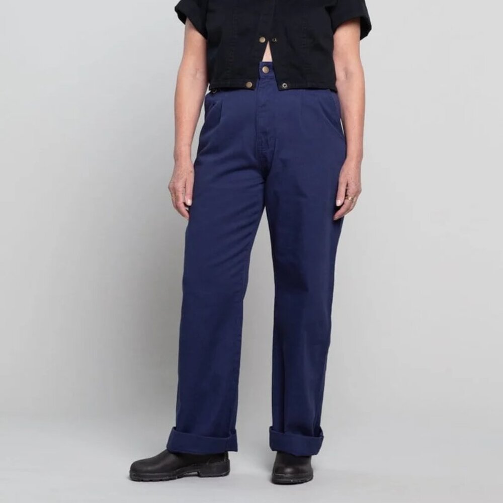 SUK WORKWEAR STATION PANT IN BLUE SIZE 14 AUS / 10 US